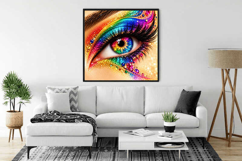 Colorful view — AB Diamond Painting Kit, product view 2