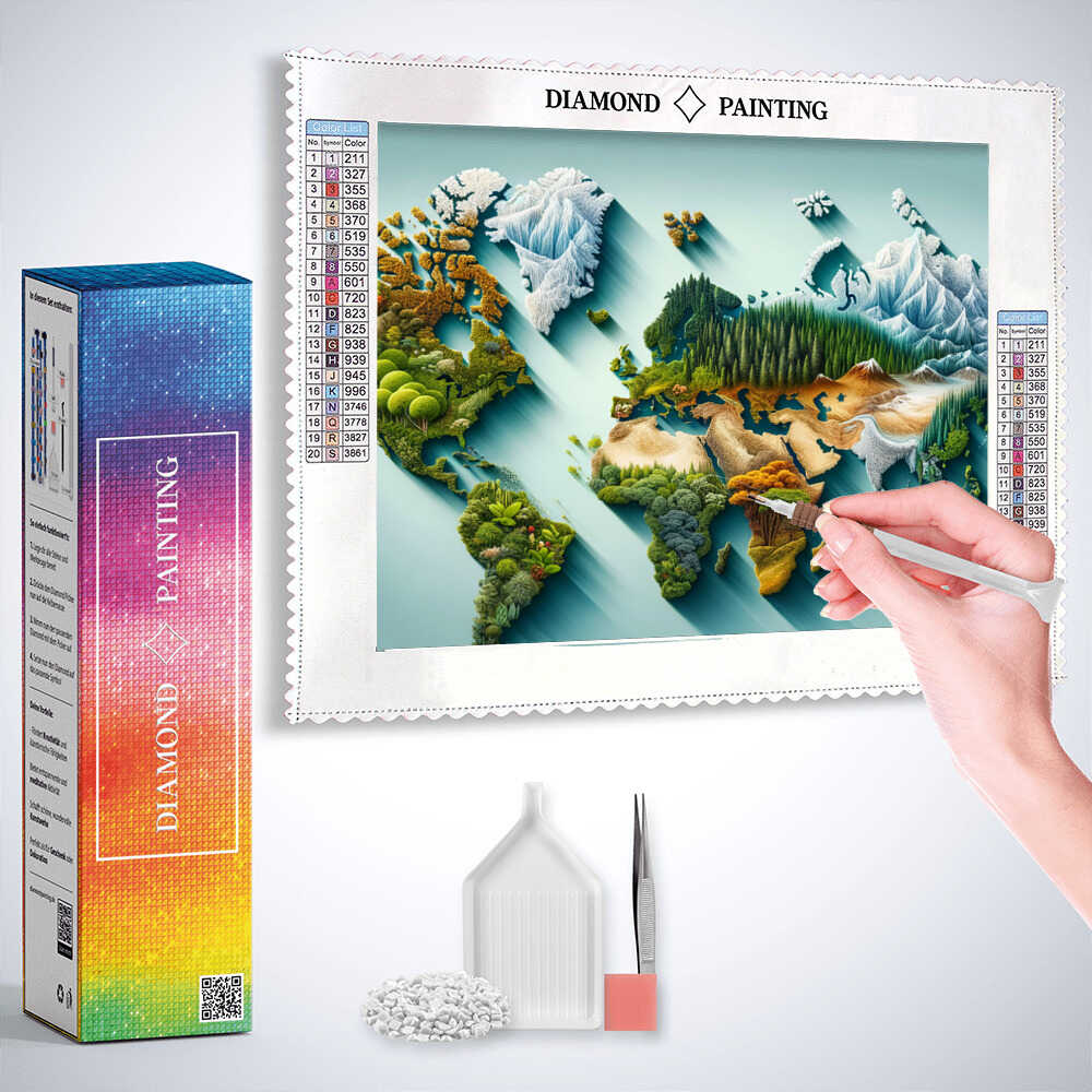 Awakening of Nature — Diamond Painting Kit, product view 3