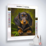Dachshund look — Diamond Painting Kit, product view 2