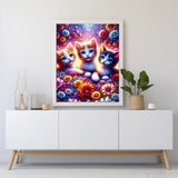 Cat Trio — Diamond Painting Kit, product view 2