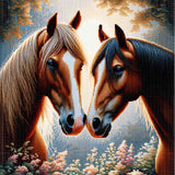 Romantic horse love — Diamond Painting Kit design