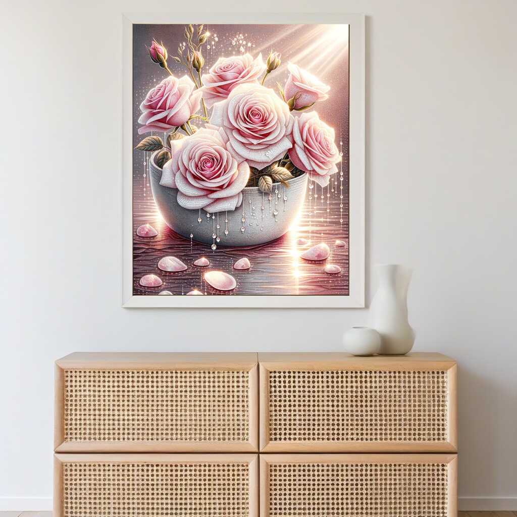Bouquet of roses, Noble — Diamond Painting Kit, product view 2
