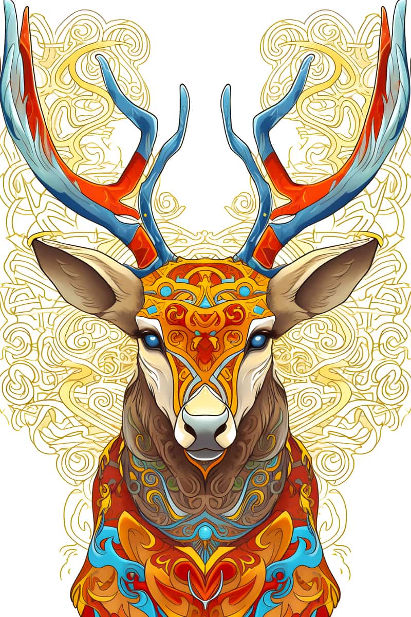Vector Deer — Diamond Painting Kit design