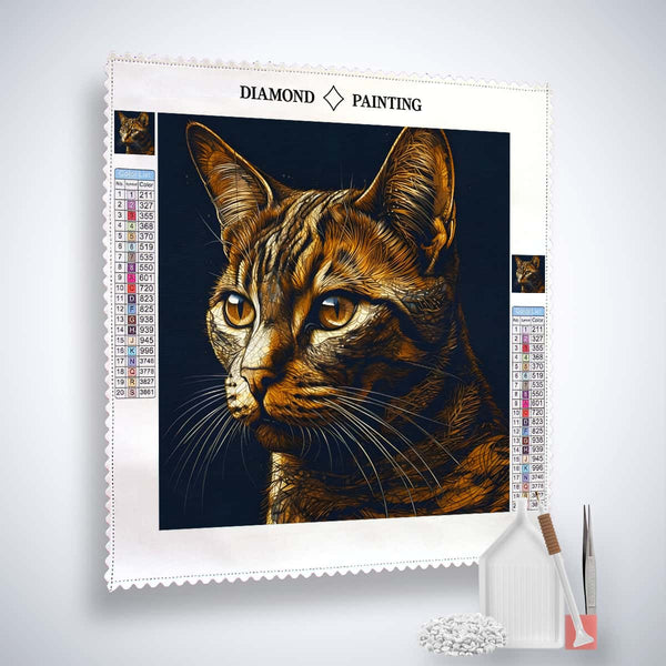 Beautiful Cat — Diamond Painting Kit, product view 2