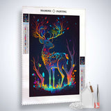 Glowing Deer — AB Diamond Painting Kit, product view 2