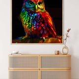 Owl frontal at night — AB Diamond Painting Kit, product view 3