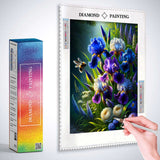Flowers and bumblebee — Diamond Painting Kit, product view 3