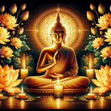 The Golden Buddha — Diamond Painting Kit design
