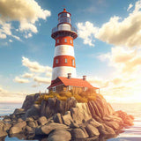 Lighthouse of Hope — Diamond Painting Kit design