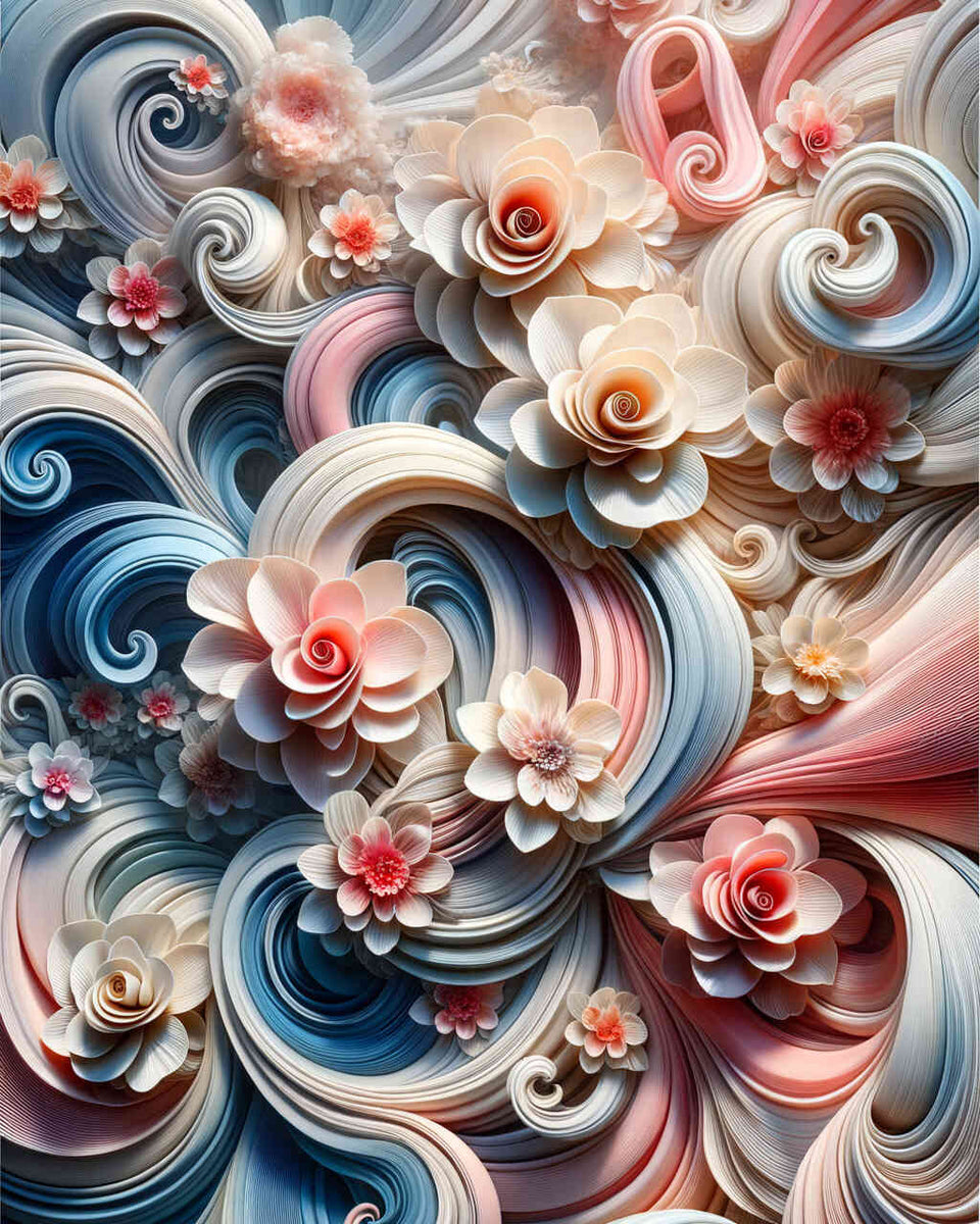 Flower Whirl — Diamond Painting Kit design
