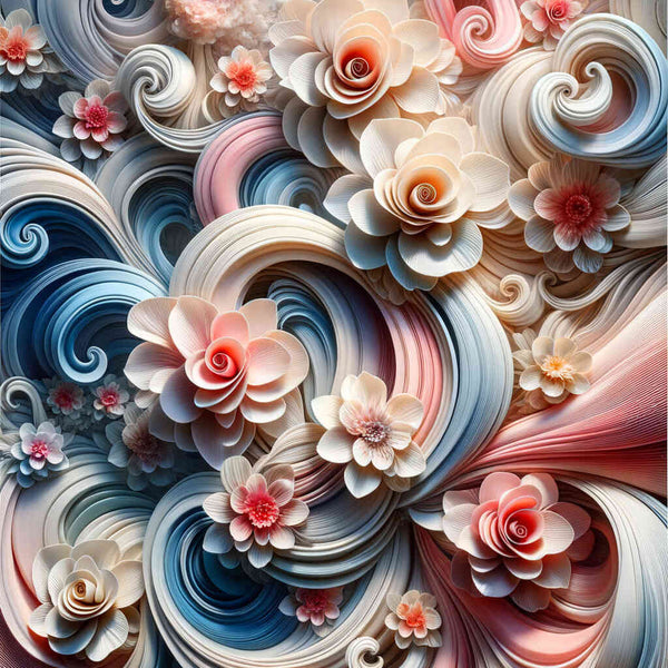 Flower Whirl — Diamond Painting Kit design