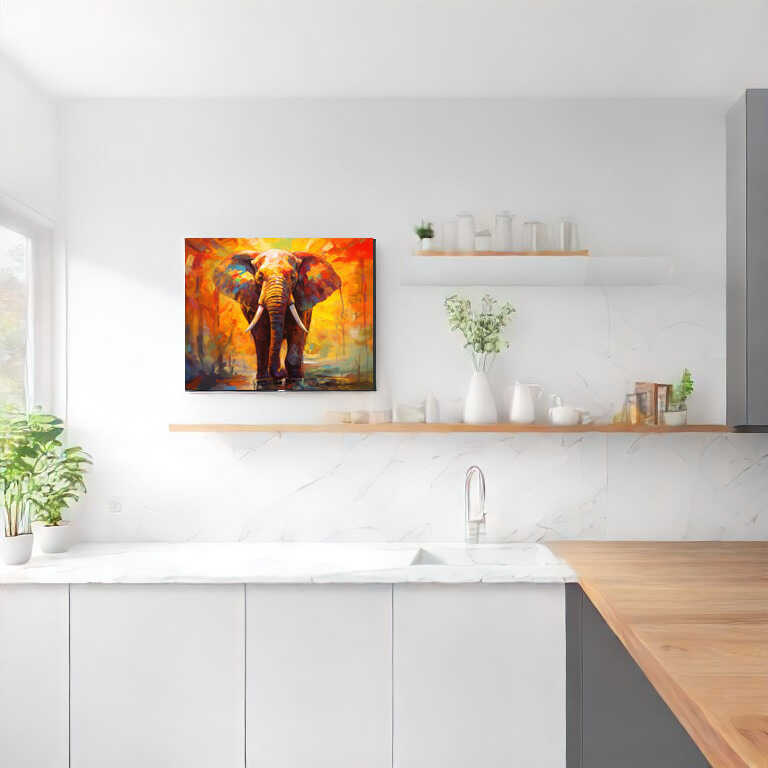 The Sunlit Giant — Diamond Painting Kit, product view 2