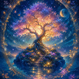 The Glowing Dream Tree — Diamond Painting Kit design