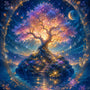 The Glowing Dream Tree — Diamond Painting Kit design