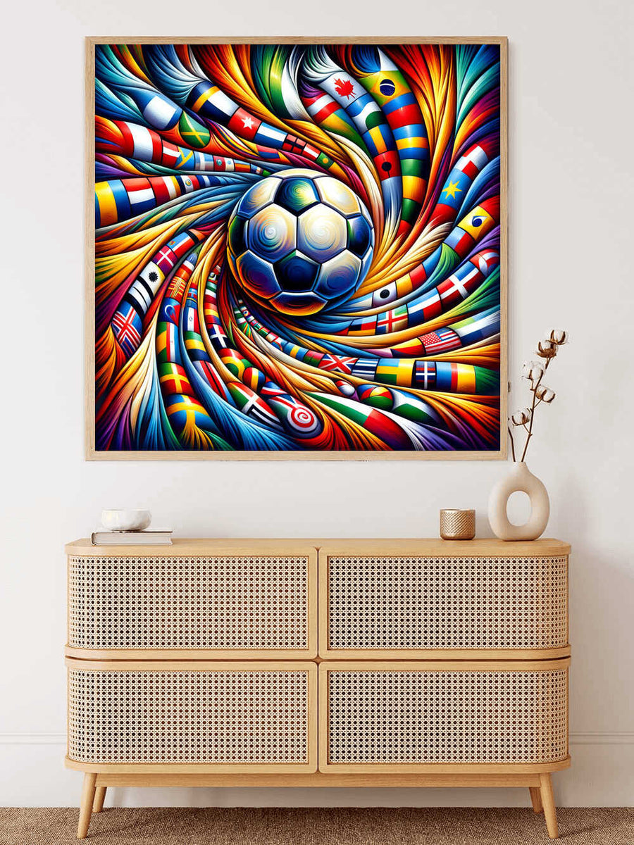 Soccer World — Diamond Painting Kit, product view 2