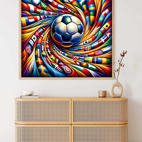 Soccer World — Diamond Painting Kit, product view 2