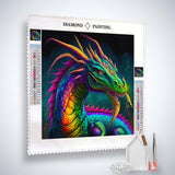 Japanese Dragon — AB Diamond Painting Kit, product view 2