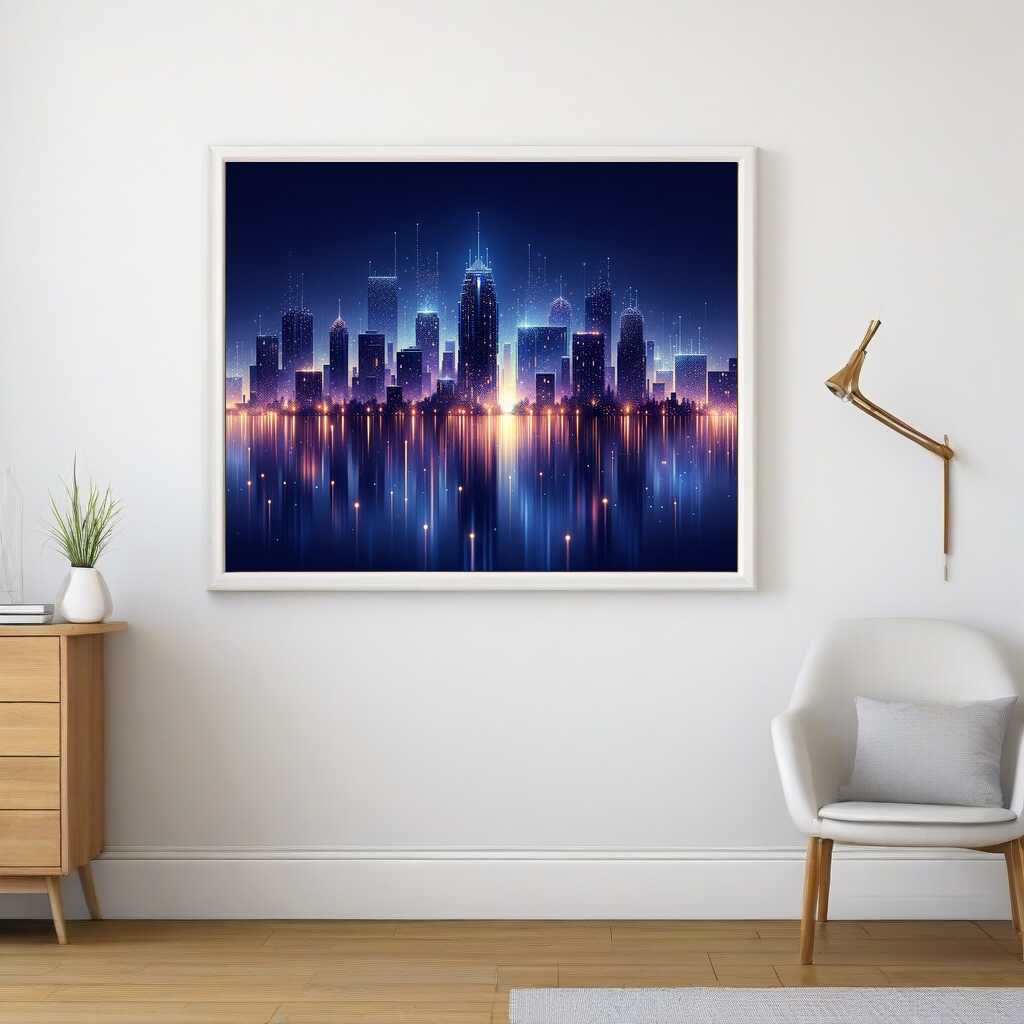 Orlando Skyline — Diamond Painting Kit, product view 2