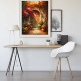 Mediterranean wooden door — Diamond Painting Kit, product view 2