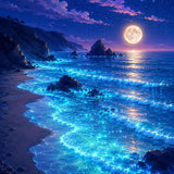 Moonlit Ocean Magic — Diamond Painting Kit design