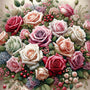 Romantic bouquet of roses — Diamond Painting Kit design