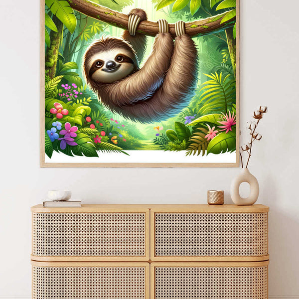 A Peaceful Jungle Dream — Diamond Painting Kit, product view 2