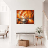 An Autumn Walk in Orange — Diamond Painting Kit, product view 2