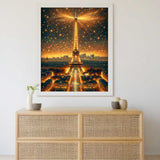 Radiant Eiffel Tower Paris — Diamond Painting Kit, product view 2