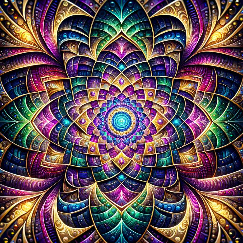 Mandala Tunnel — Diamond Painting Kit design