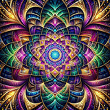 Mandala Tunnel — Diamond Painting Kit design