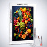 Fruits and Flowers, Abstract — Diamond Painting Kit, product view 2