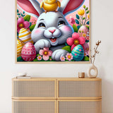 Easter Bunny with Chick — Diamond Painting Kit, product view 2