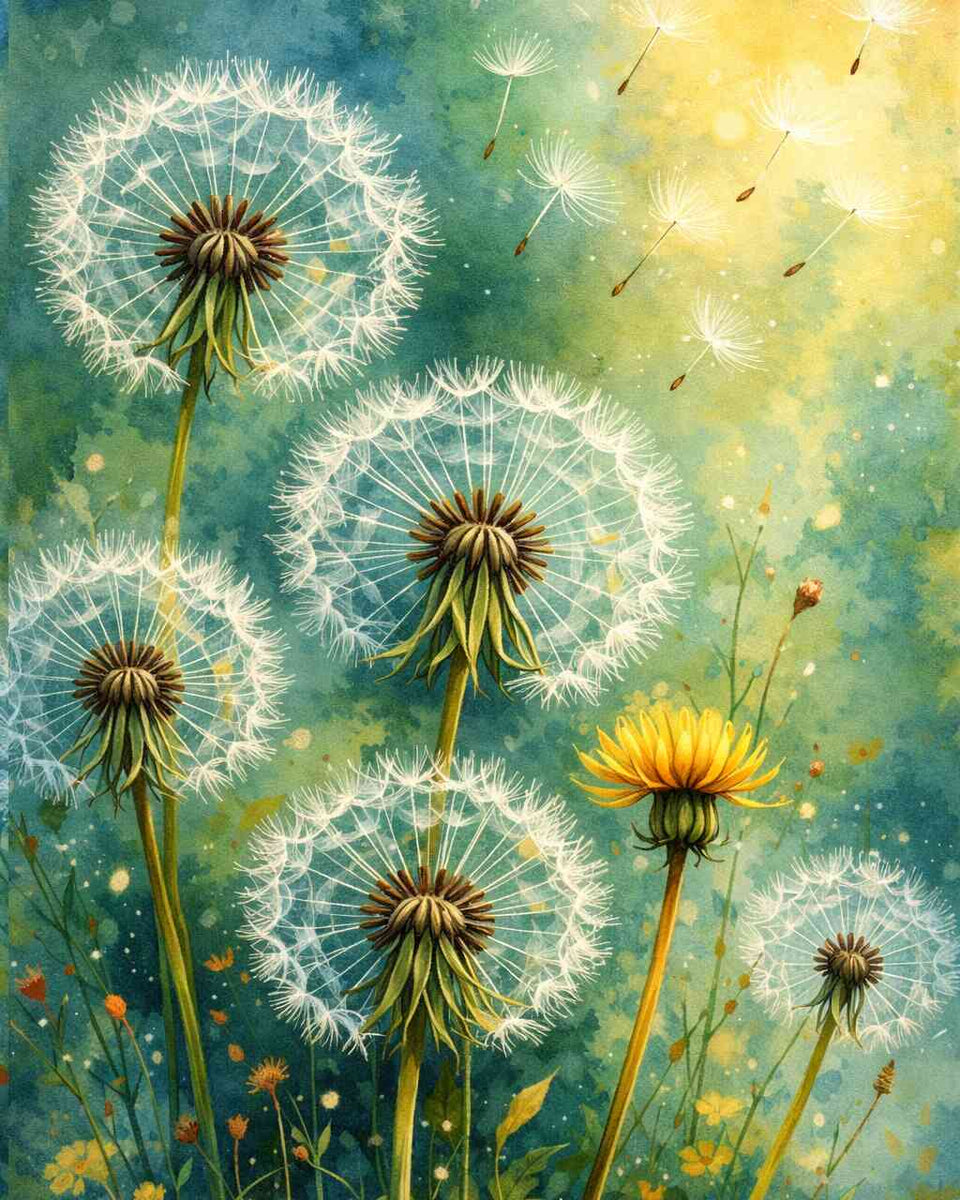 Dandelion Wishes — Diamond Painting Kit design