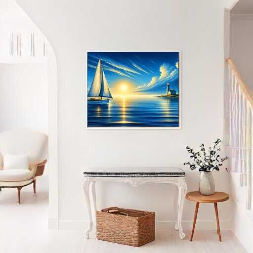 Idyllic trip on a sailing boat — Diamond Painting Kit, product view 2