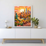 Sunrise over Manhattan — Diamond Painting Kit, product view 2