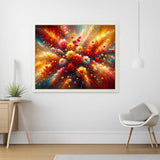 A Colorful Play of Flowers — Diamond Painting Kit, product view 2