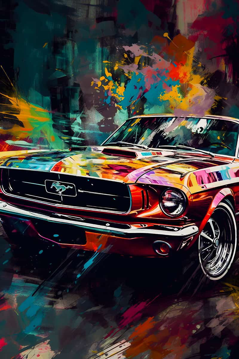 Colorful Car — AB Diamond Painting Kit design