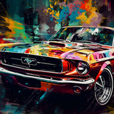 Colorful Car — AB Diamond Painting Kit design