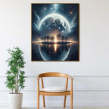 Giant full moon — Diamond Painting Kit, product view 2
