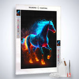 Fire Horse — AB Diamond Painting Kit, product view 2