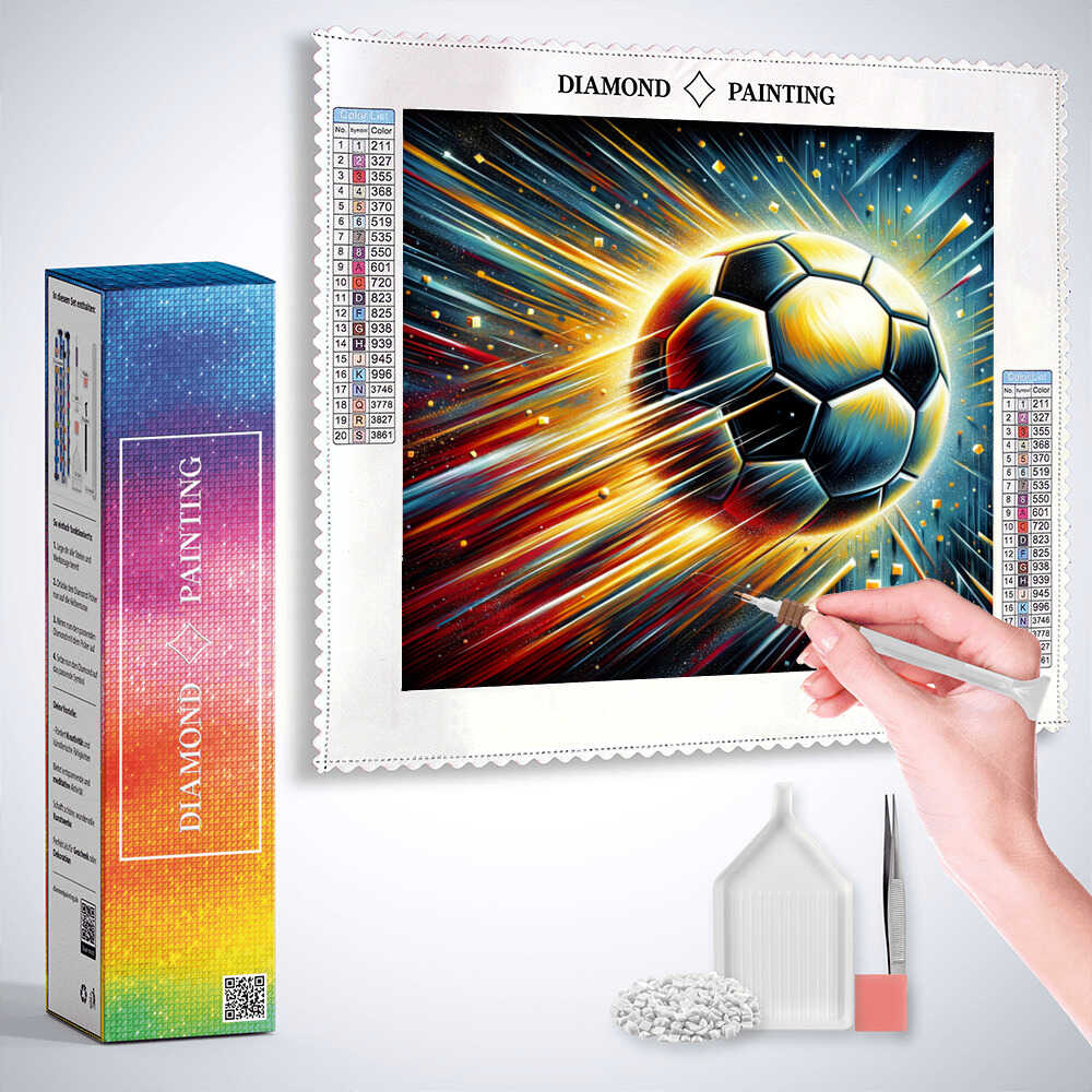 Soccer game — Diamond Painting Kit, product view 3