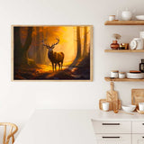 Deer in the golden forest — Diamond Painting Kit, product view 3