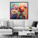 Poppy Poetry in Color — Diamond Painting Kit, product view 2