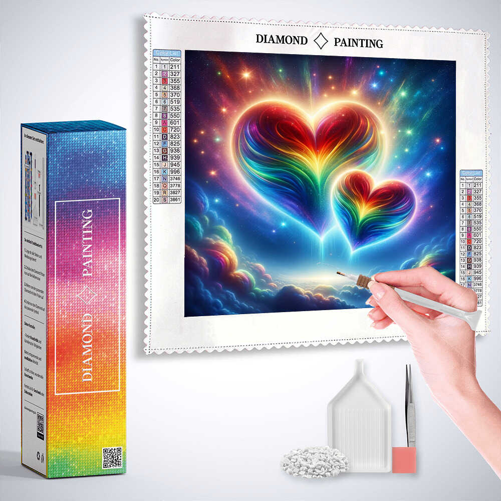 Cosmic Heart Melody — Diamond Painting Kit, product view 3