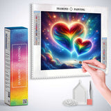 Cosmic Heart Melody — Diamond Painting Kit, product view 3