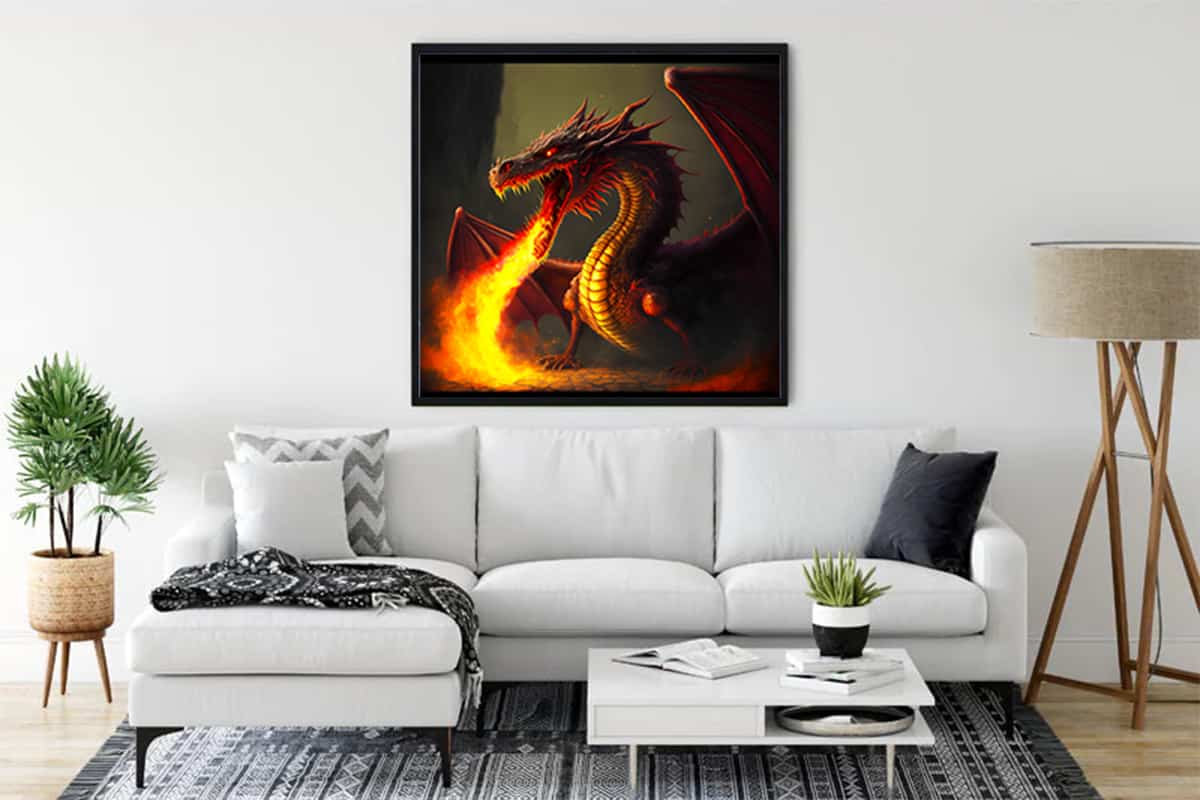 Dragon Whisper — Diamond Painting Kit, product view 3