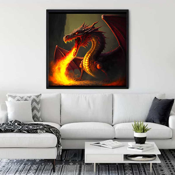 Dragon Whisper — Diamond Painting Kit, product view 3