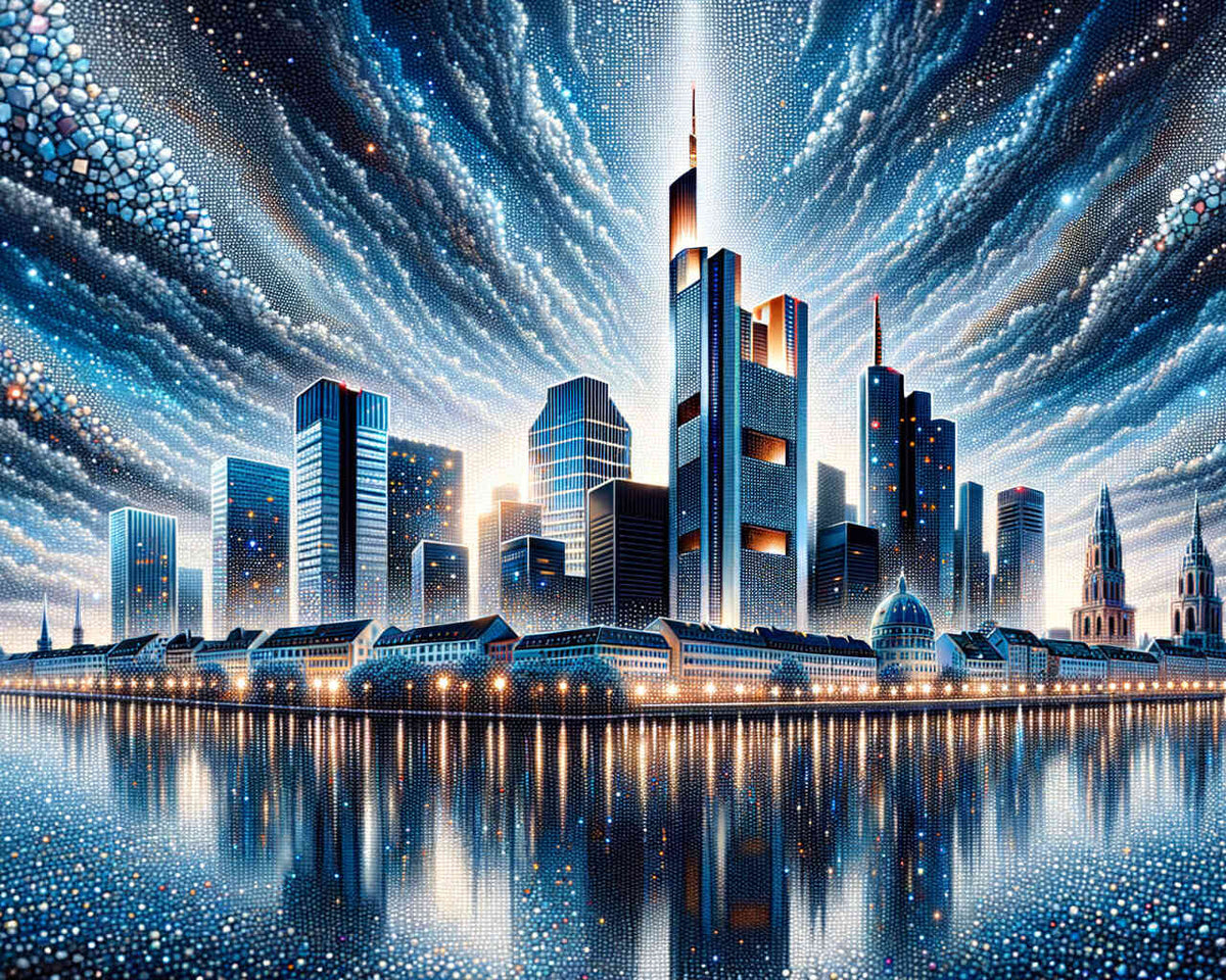 Frankfurt Skyline — Diamond Painting Kit design