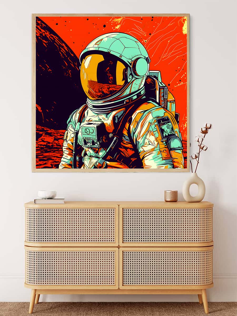Astronaut — Diamond Painting Kit, product view 3