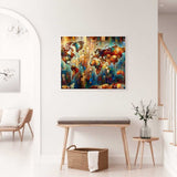 The Wooden World Map — Diamond Painting Kit, product view 2